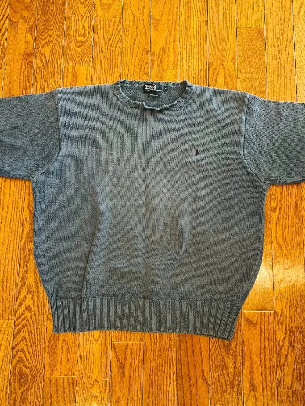 Vintage 90's Polo Ralph Lauren Men’s Cable Knit Fisherman Sweater Size XL Chunky